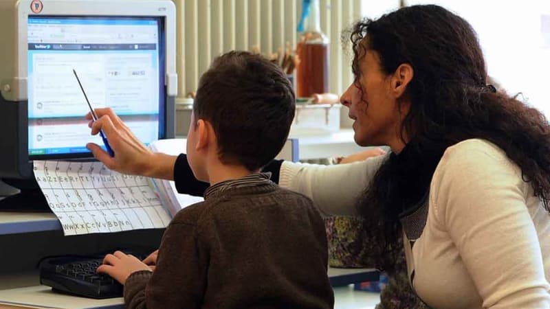 Apprentissage de l'informatique. (Photo d'illustration)