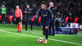 Désiré Doué face à Manchester City au Parc des Princes, le 22 janvier 2025