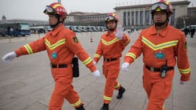 Des pompiers chinois - Image d'illustration