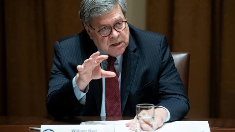 Le ministre américain de la Justice Bill Barr le 15 juin 2020 à Washington