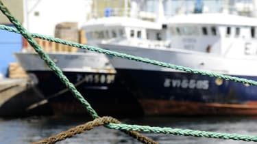 Des chalutiers dans le port de Vigo au Portugal, le 13 juin 2008
