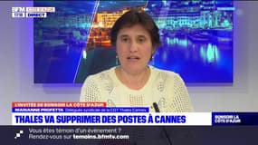 Suppression de postes à Thalès Cannes: Marianne Profetta (CGT Thalès Cannes) fait part de "l'inquiétude" des salariés