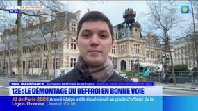 Paris: le démontage du beffroi de la mairie du 12e arrondissement en bonne voie
