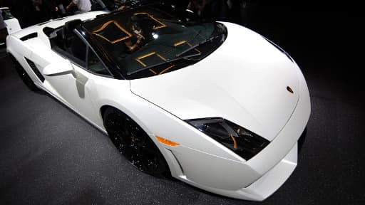 Le voiturier d'un hôtel a démoli la Lamborghini Gallardo, dont un modèle est présenté ici en 2008 à Los Angeles.