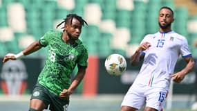 Lookman lors de Nigéria-Guinée Equatoriale, le 14 janvier 2024.