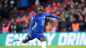 N'Golo Kanté avec Chelsea en finale de League Cup, le 27 février 2022