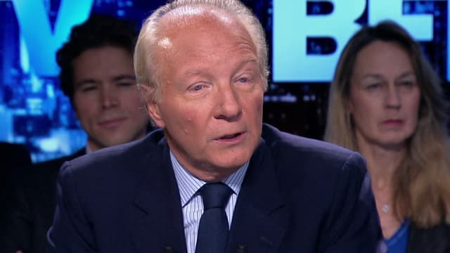 Brice Hortefeux, député UMP européen, sur le plateau de BFM Politique le 30 novembre 2014.