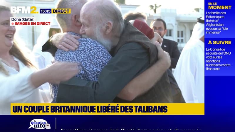 Le couple de Britanniques libéré par les talibans arrive au Qatar