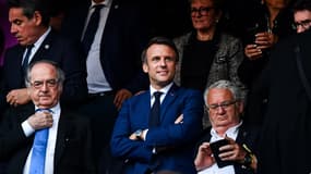 Emmanuel Macron au Stade de France. 