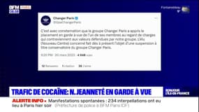 Trafic de cocaïne: Nicolas Jeanneté placé en garde à vue