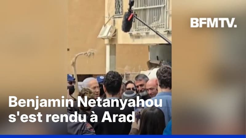 Guerre au Moyen-Orient: Benjamin Netanyahou s'est rendu à Arad, frappée par un missile iranien