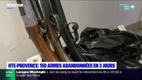 Alpes-de-Haute-Provence : 150 armes abandonnées en trois jours