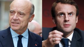 Alain Juppé et Emmanuel Macron 