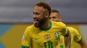 Neymar avec le Brésil lors de la Copa America