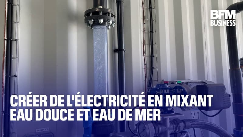 Créer de l'électricité en mixant eau douce et eau de mer