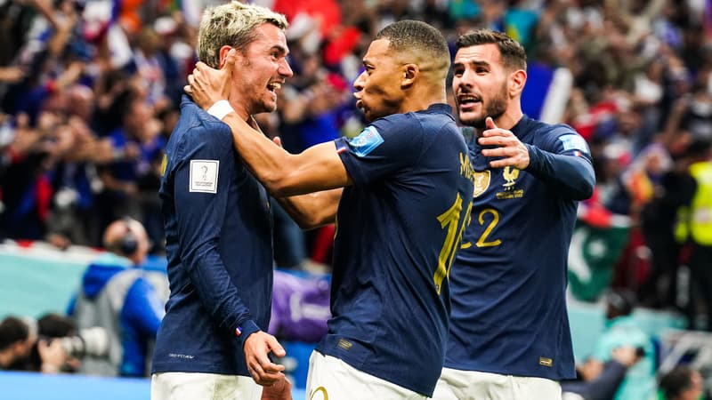 A. Griezmann, K. Mbappé et T. Hernandez