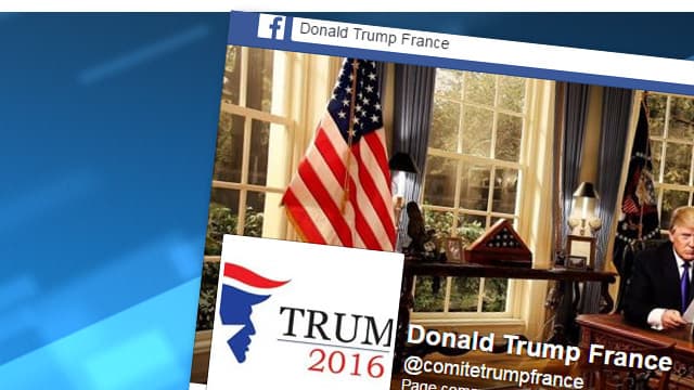 La page Facebook du comité de soutien français à Donald Trump.