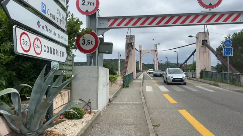 Un problème d'incivilité: le pont de Condrieu accidenté 19 fois depuis l'installation de portiques de sécurité