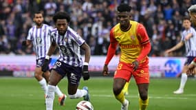 Kamanzi et Chavez lors de Toulouse-Lens, le 28 janvier 2024