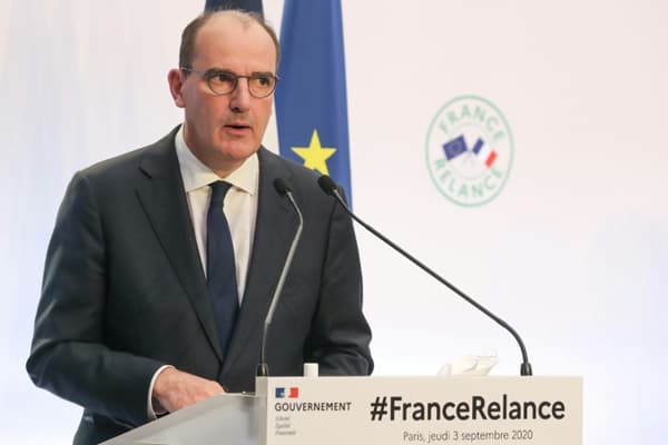 Le Premier ministre Jean Castex présente le plan de relance de l'économie, le 3 septembre 2020 à Paris Le Premier ministre Jean Castex présente le plan de relance de l'économie, le 3 septembre 2020 à Paris