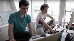 Alexandre Luneau et Sébastien Sabic dans le documentaire "Nosebleed" de Tapis_Volant 