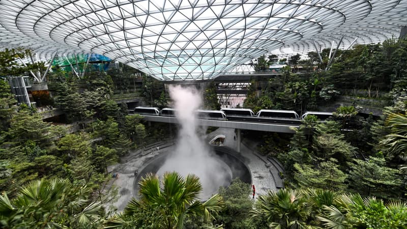 L'aéroport Changi de Singapour - Image d'illustration