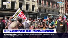 Mobilisation pour le droit au logement à Lille