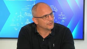 Laurent Depieds, président de la FDSEA des Alpes-de-Haute-Provence, sur le plateau de BFM DICI le 25  avril 2023.