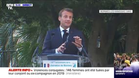 Emmanuel Macron à Bormes-les-Mimosas: "Ne cherchons pas à déboulonner des statues ou à effacer des noms, ce n'est pas ça la nation française"