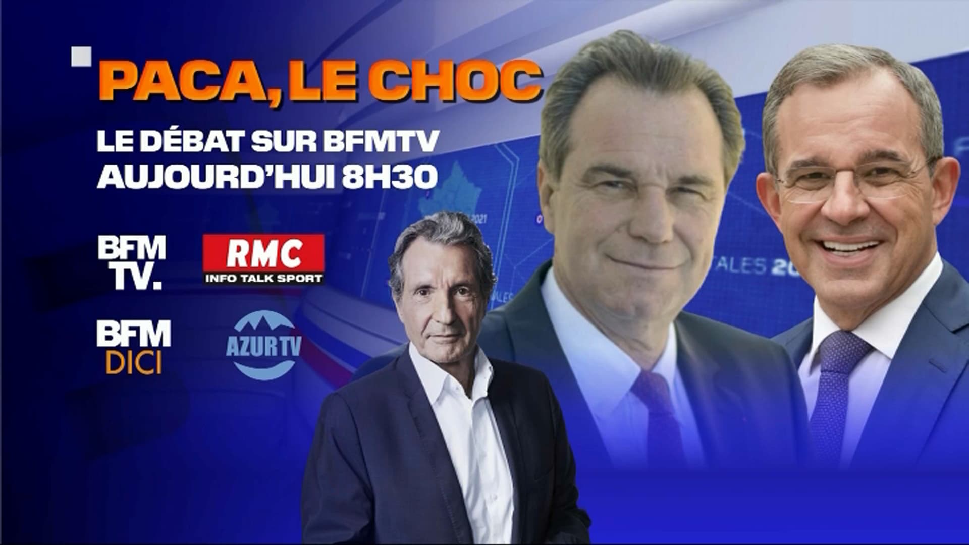 Le débat de l'entre-deux-tours des élections régionales en Paca est à suivre sur BFTMV, RMC et BFM Dici. Le débat de l'entre-deux-tours des élections régionales en Paca est à suivre sur BFTMV, RMC et BFM Dici.
