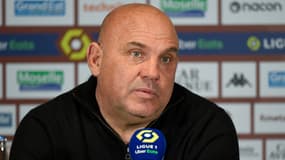 Frédéric Antonetti lors d'une conférence de presse de Metz