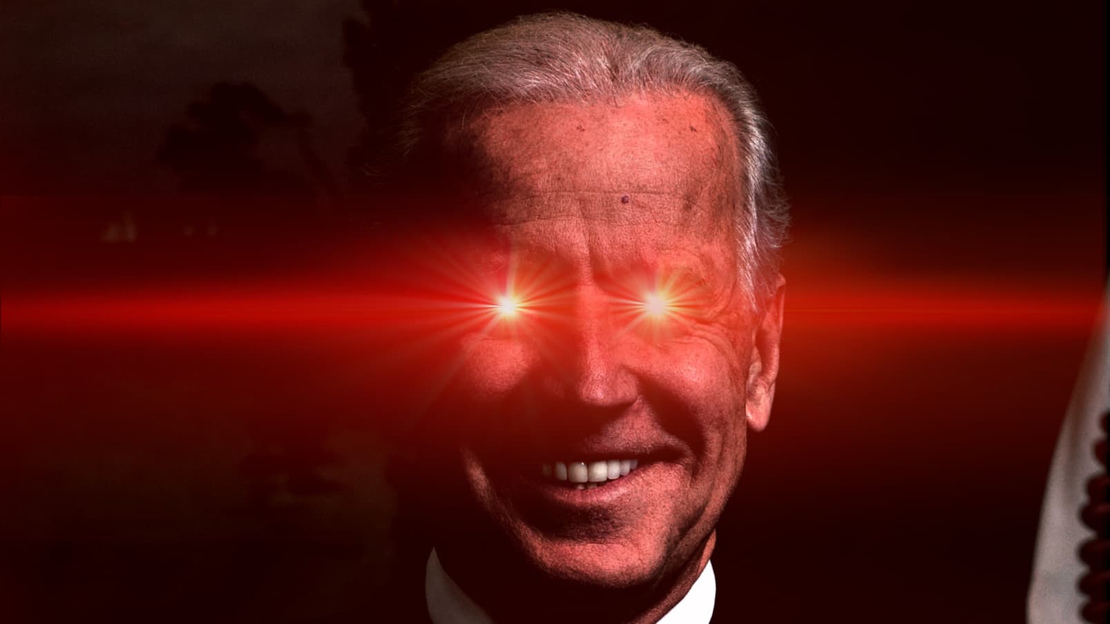 Dark Brandon, l'alias virtuel de Joe Biden au regard laser.