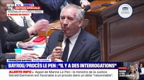 Jugement de Marine Le Pen: "Il y a des interrogations", reconnaît François Bayrou