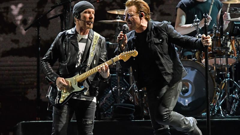U2 en concert à East Rutherford dans le New Jersey, le 28 juin 2017 