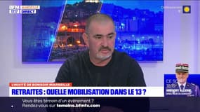 Grève du 19 janvier: Olivier Mateu, secrétaire général de l'UD CGT 13, anticipe une mobilisation "massive" ce jeudi malgré le jour choisi