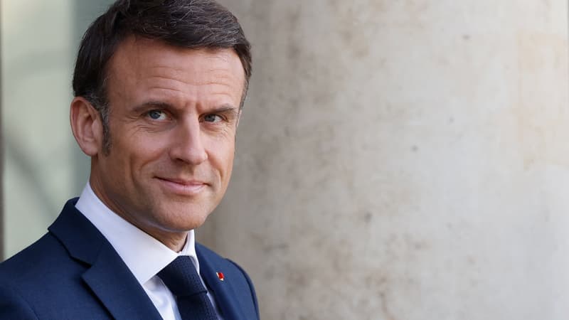 Emmanuel Macron à l'Élysée, jeudi 4 avril 2024.