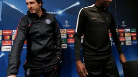 Unai Emery et Blaise Matuidi