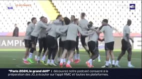 Les images de bonne humeur au sein du groupe parisien à l'entraînement, à la veille du retour contre le Barça