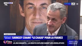 Législatives: pour Nicolas Sarkozy, la dissolution peut "plonger" le pays dans le "chaos"