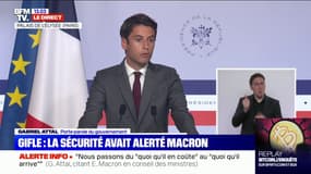 Macron giflé: pour Gabriel Attal, le suspect "n'est pas monsieur Tout-le-monde"