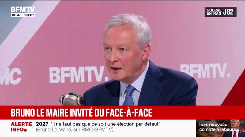 Présidentielle: Bruno Le Maire estime que le RN et LFI sont tous les deux "des dangers"