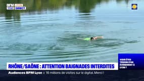 Rhône et Saône : attention baignades interdites