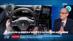 La chronique d'Anthony Morel : Le code de la route s'adapte à la voiture autonome - 09/07