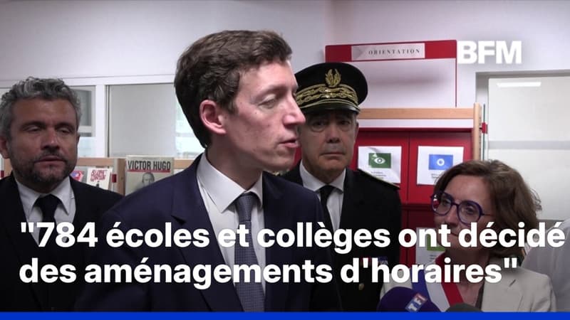 Canicule: "Un peu plus de 4.000 candidats dont les oraux sont décalés", annonce Édouard Geffray