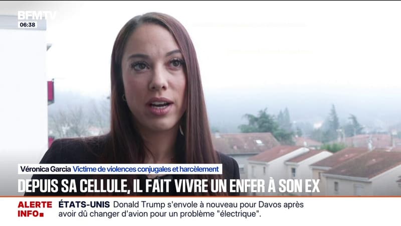 Emprisonné pour violences conjugales et harcèlement moral, l'ex-conjoint de Véronica la menace et l'insulte depuis sa cellule
