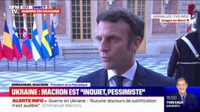 Emmanuel Macron: "À court terme, je ne vois pas de solution diplomatique, dans les prochaines heures ou les prochains jours"