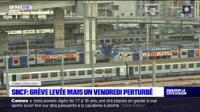 SNCF: grève levée mais un vendredi perturbé dans les Alpes-Maritimes