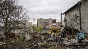 Vue des dégâts causés par l'attaque, qui a fait un mort et trois blessés lors d'un raid aérien russe dans la ville ukrainienne de Kramatorsk, le vendredi 31 octobre 2025. Photo d'illustration