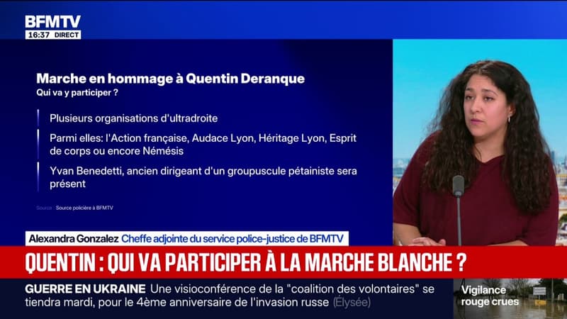 Mort de Quentin Deranque: plusieurs organisations d'ultradroite participeront à la marche en hommage à Quentin demain à Lyon