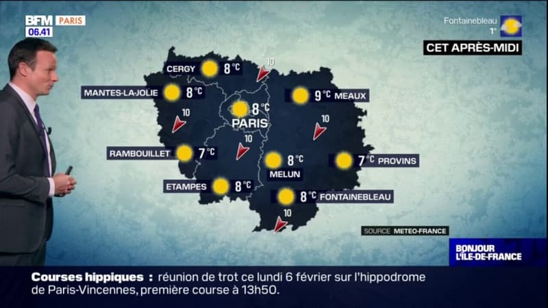 Météo Paris-Île-de-France: le retour d'un franc soleil ce lundi sur l'ensemble de l'Île-de-France, jusqu'à 8°C à Paris